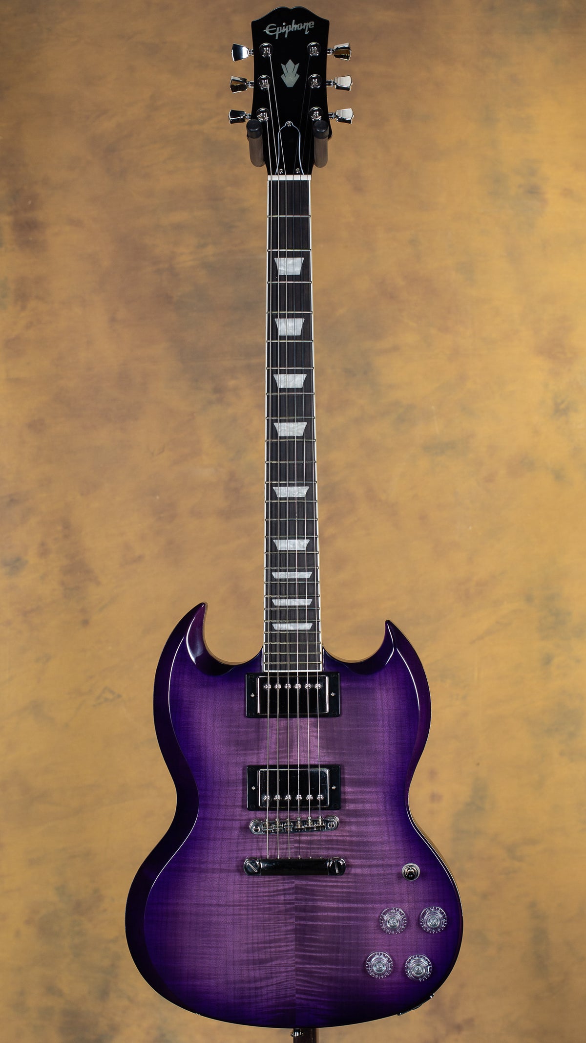 2023 Epiphone SG Modern Figured Purple Burst