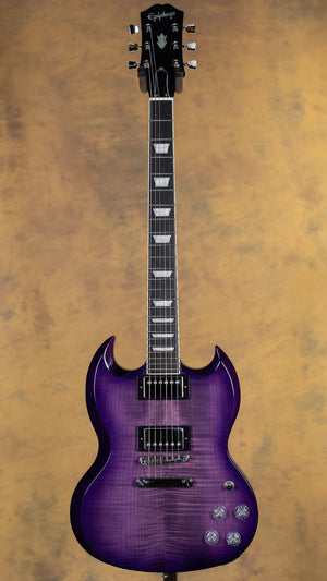 2023 Epiphone SG Modern Figured Purple Burst