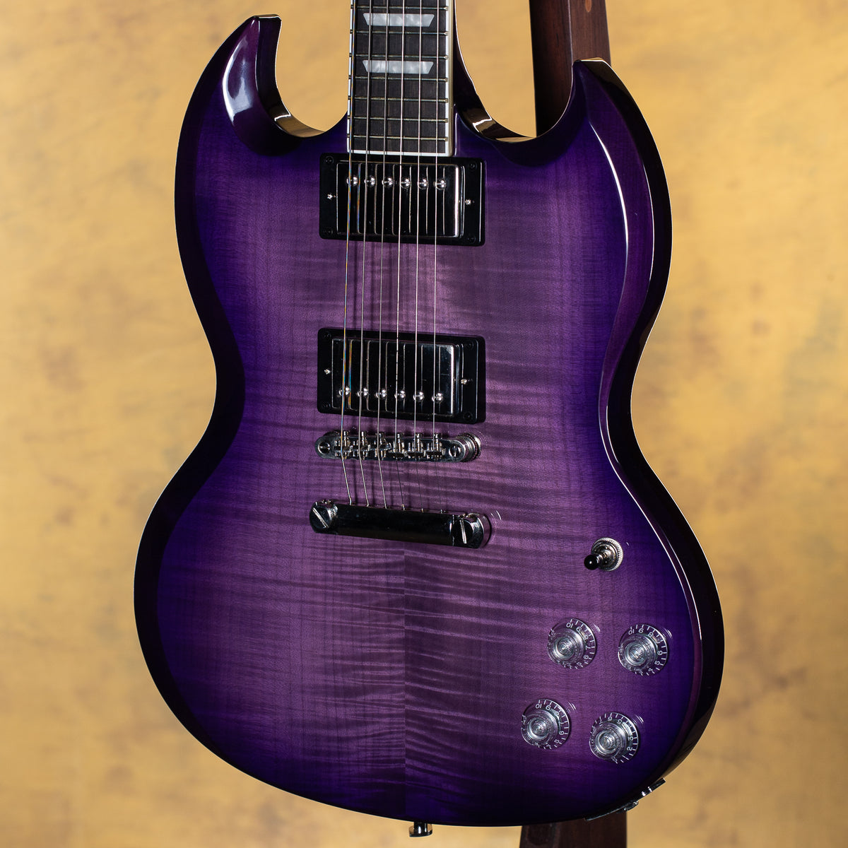 2023 Epiphone SG Modern Figured Purple Burst