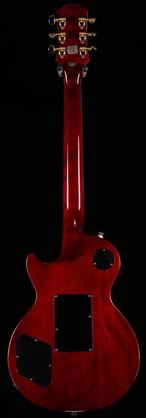 Epiphone Alex Lifeson Les Paul Custom Axcess Quilt Incl. Hard Case Ruby (340)