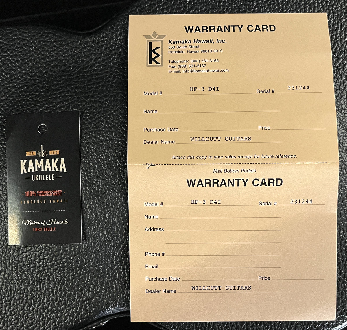 Kamaka Tenor 4 Jake Blue Edition Signed (244)