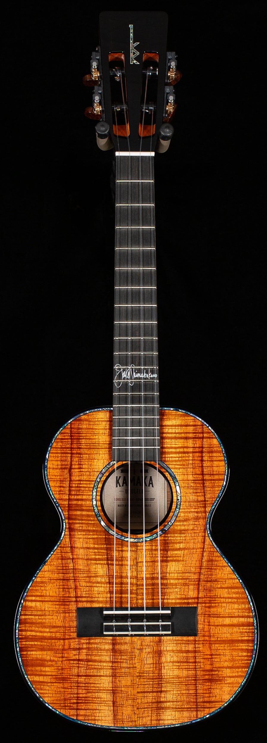 Kamaka Jake Blue Edition HF-3 D4I Tenor Ukulele (620) - Willcutt Guitars