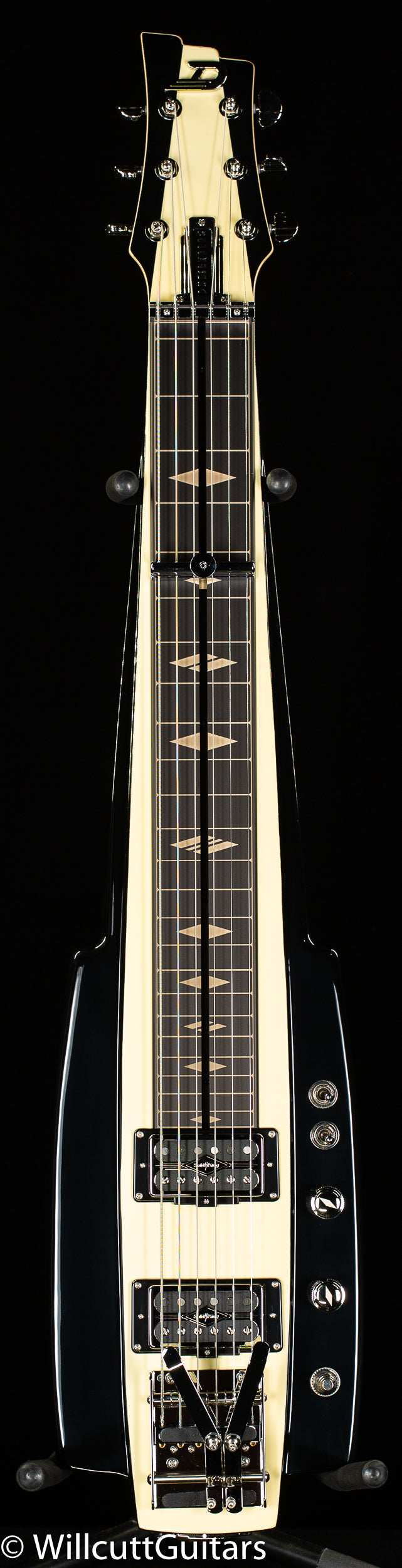 Duesenberg Fairytale Lap Steel Split King Ivory and Black (711)