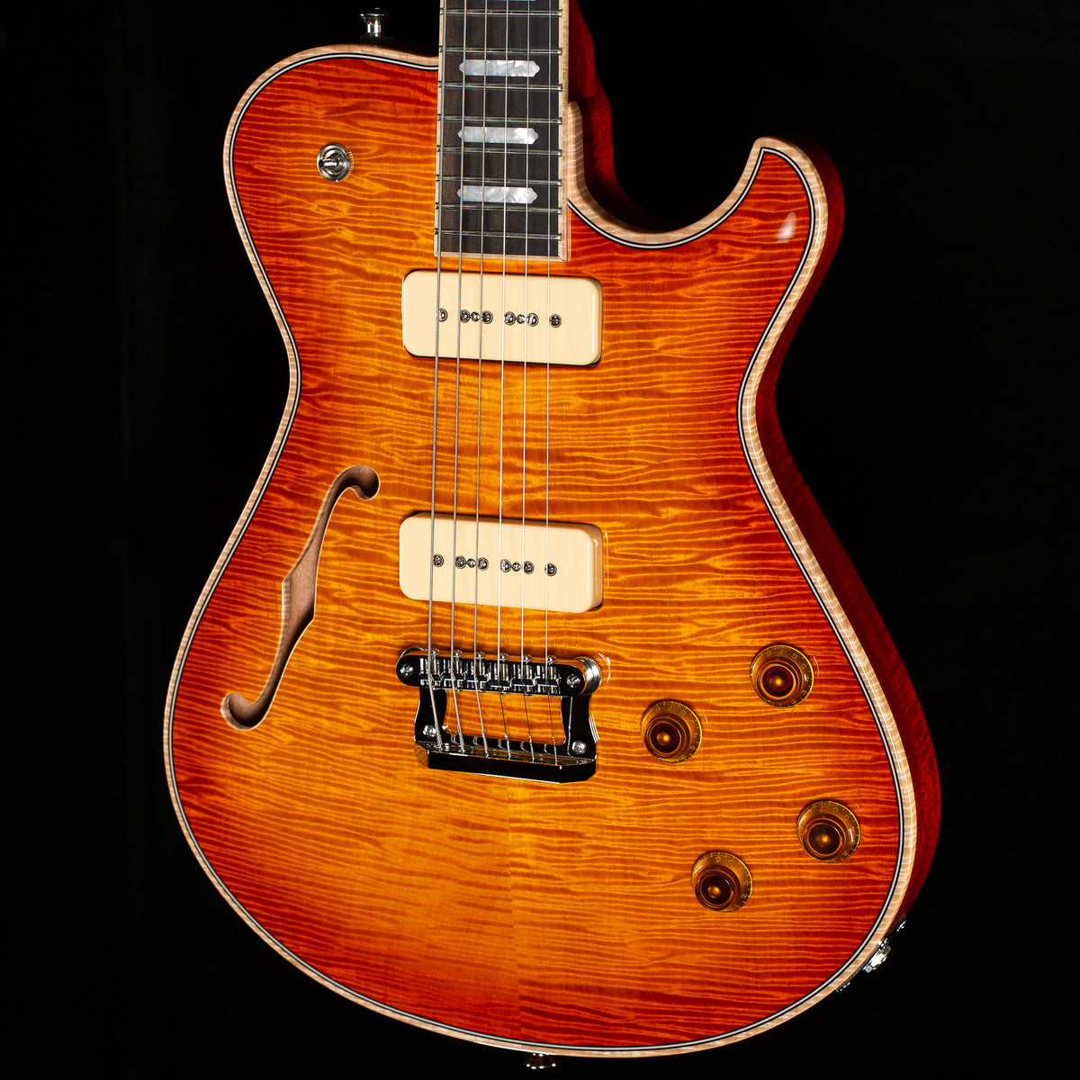 Knaggs Influence Kenai P2 Lollar P90 VintageBurst w/T1 Top (385)