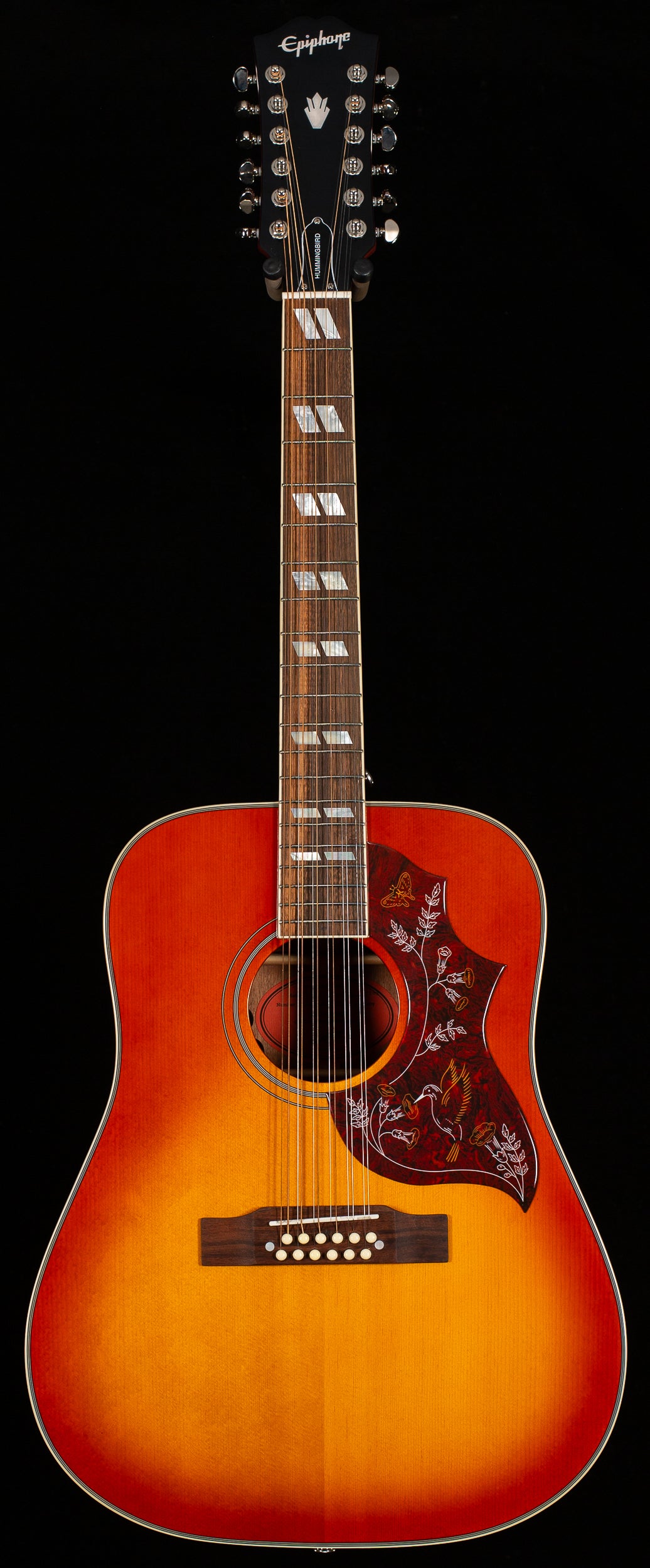 Epiphone Hummingbird 12-String Aged Cherry Sunburst Gloss (293)