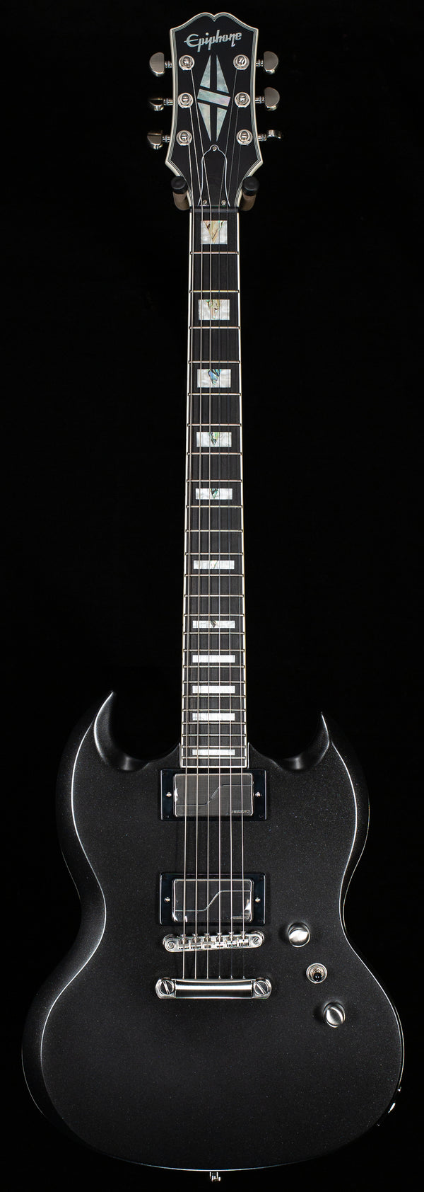 Epiphone SG Prophecy Aged Jet Black Metallic (398) - Willcutt Guitars
