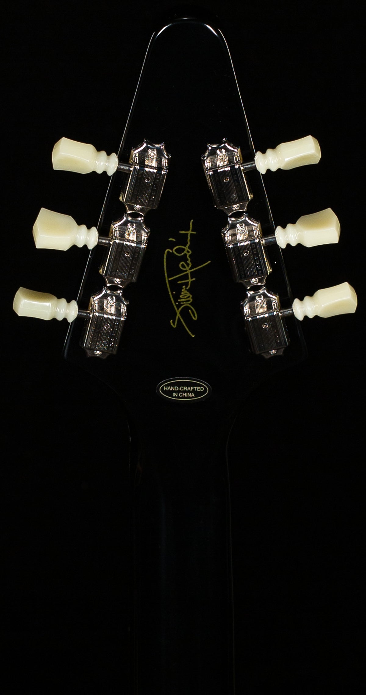 Epiphone Jimi Hendrix &quot;Love Drops&quot; Flying V Ebony Lefty (582)