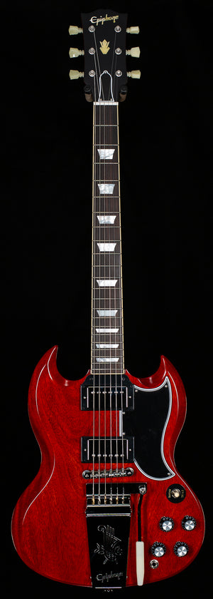 Epiphone 1964 SG Standard with Maestro Cherry Red Vibrola Reissue (735)