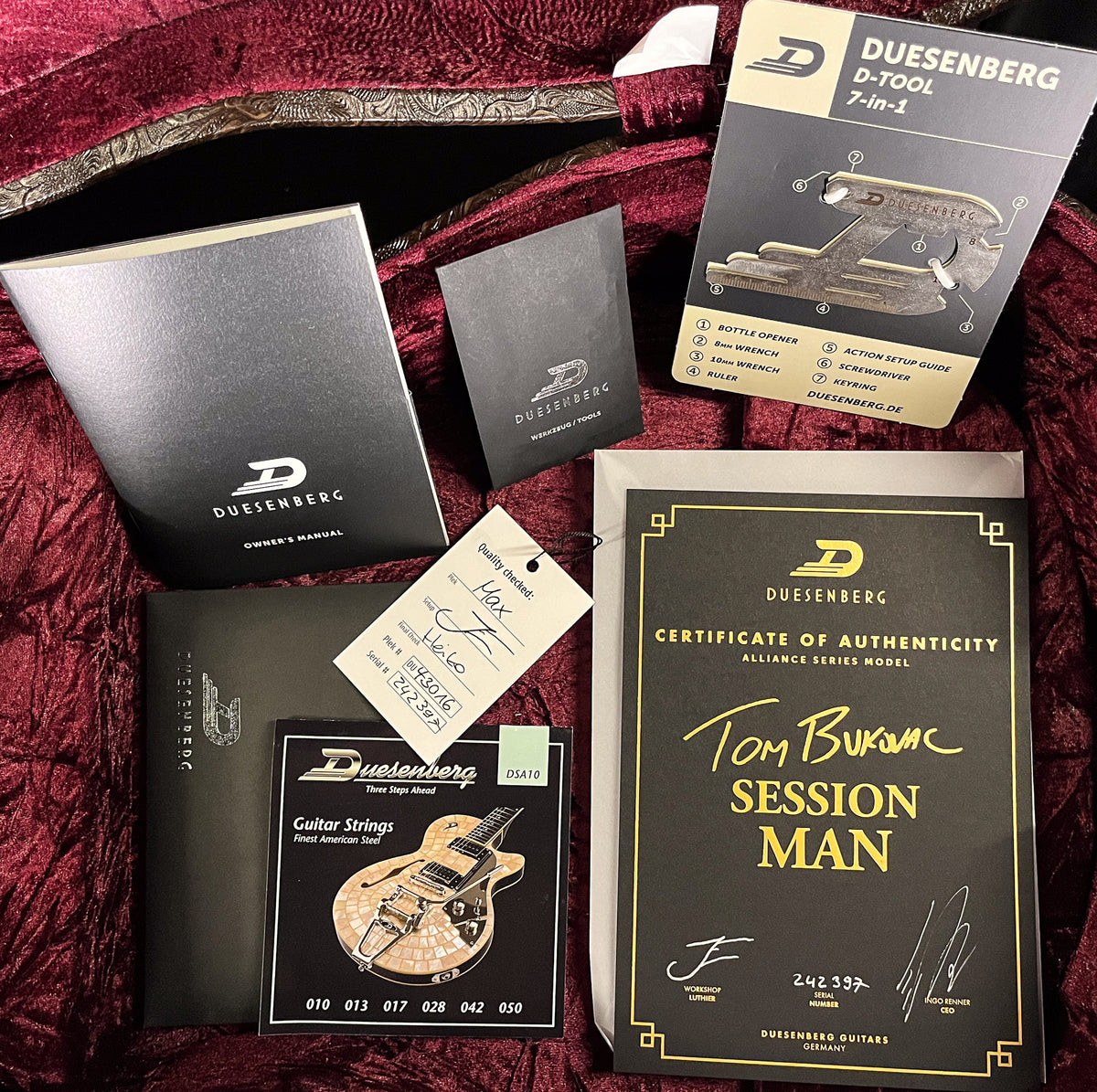 Duesenberg Alliance Tom Bukovac The Session Man Natural (397)