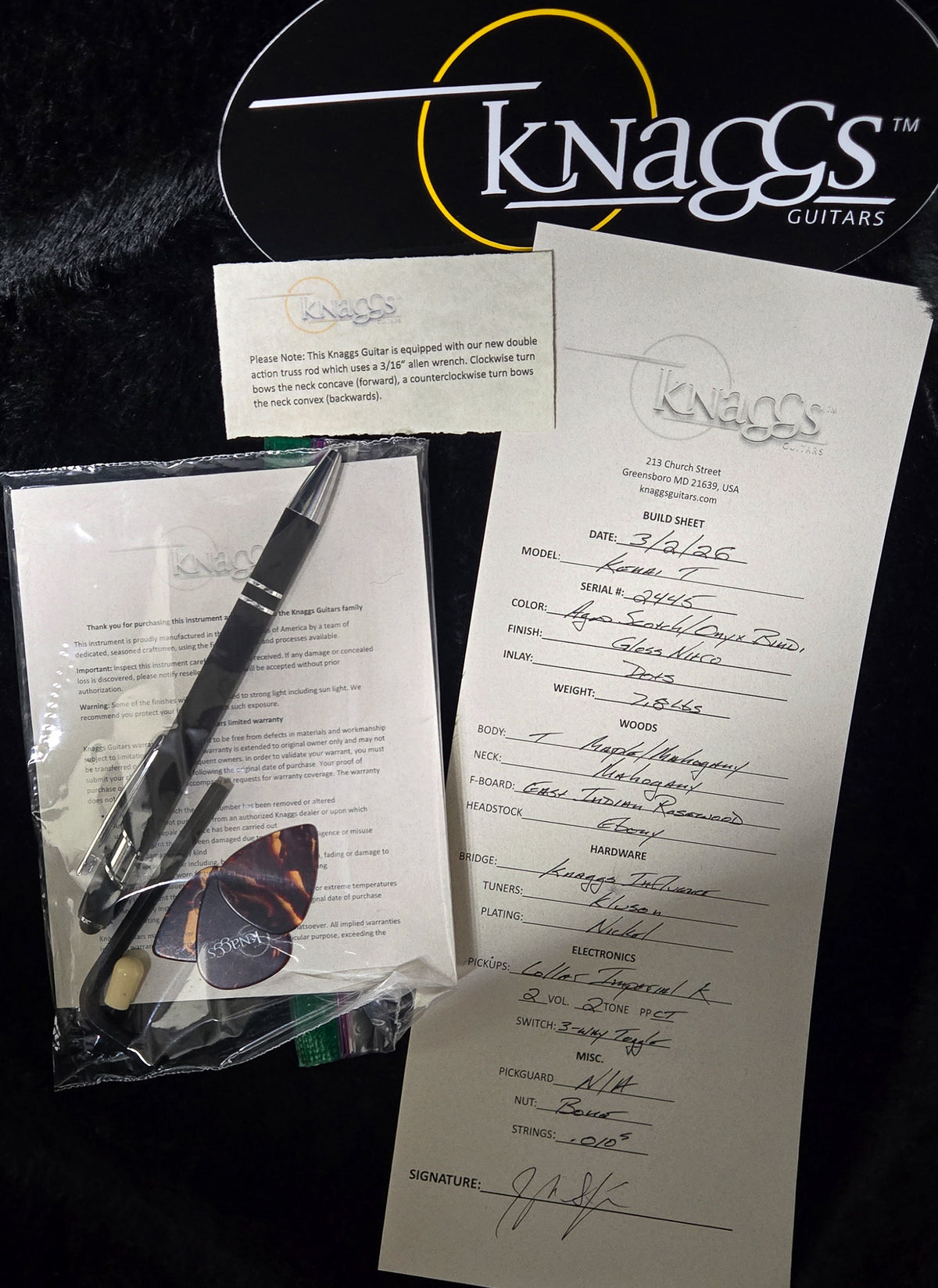 Knaggs Influence Kenai T Aged Scotch w/T1 Top (445)