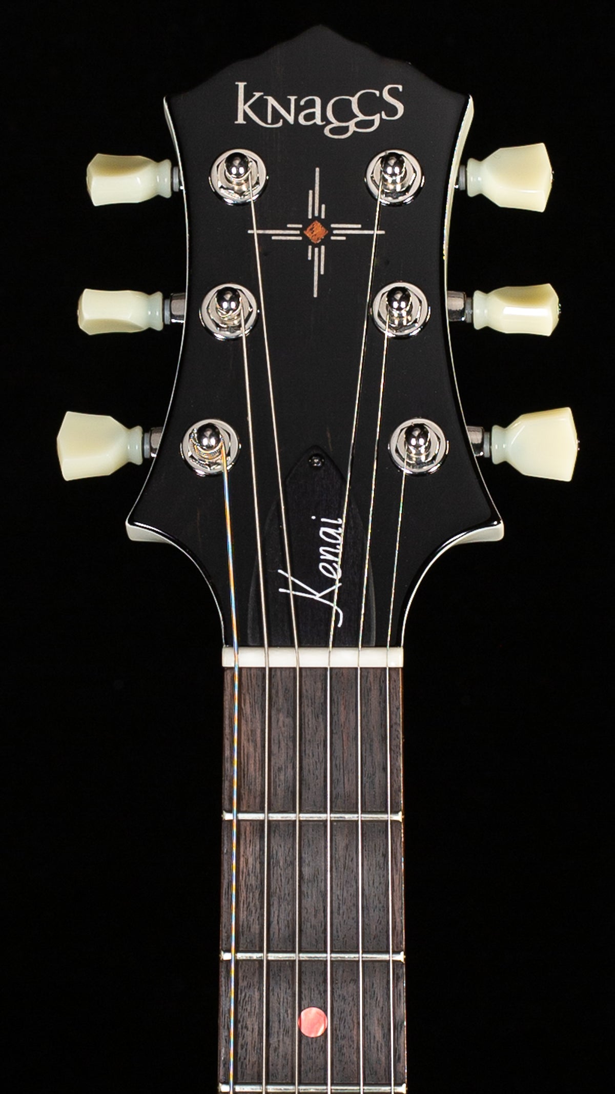 Knaggs Influence Kenai Hollowbody Genie Creme w/Blue Maple Binding (460)