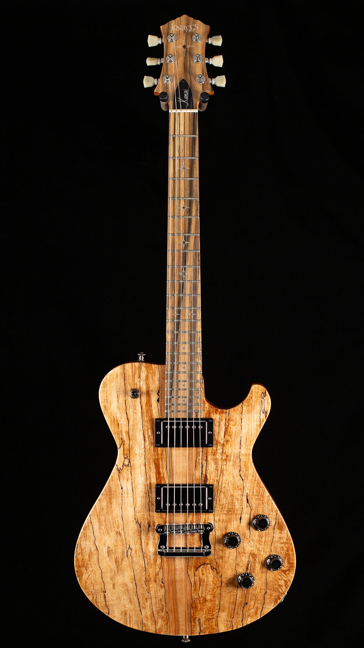 Knaggs Influence Kenai Natural Spalted Maple Pale Moon Ebony (461)