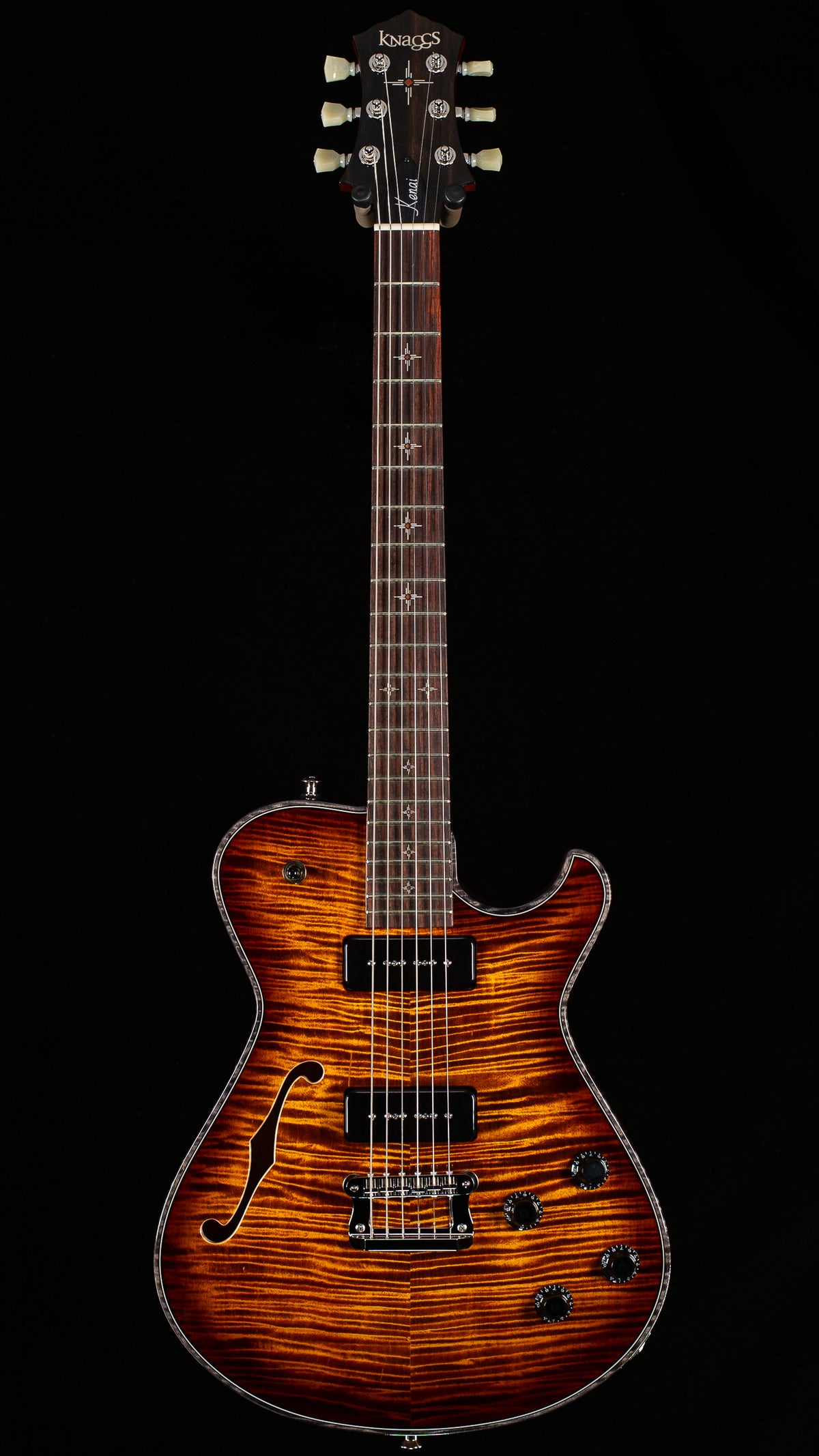 Knaggs Influence Kenai Hollowbody P2 Aged Scotch T1 Maple Top (508)