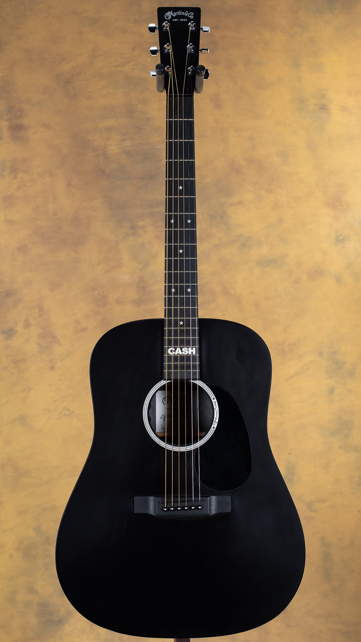2021 Martin DX Johnny Cash Black w/ Hardshell Case
