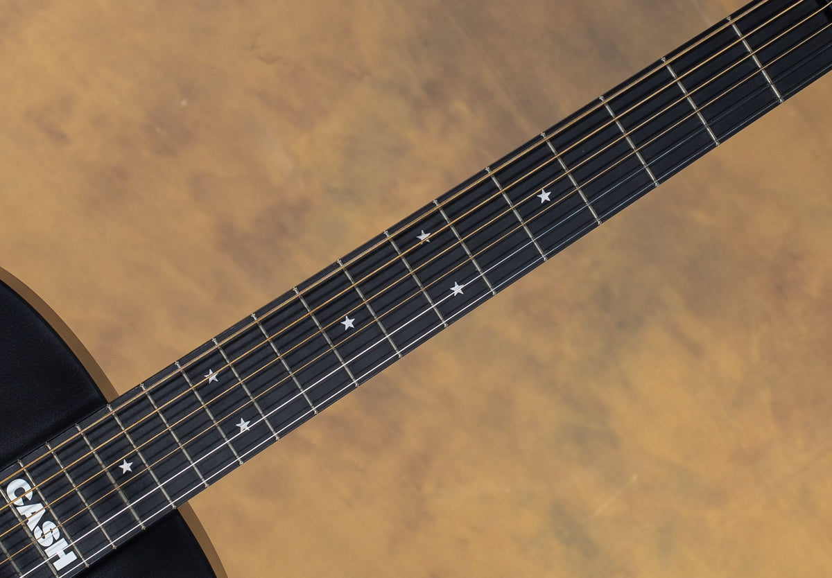 2021 Martin DX Johnny Cash Black w/ Hardshell Case