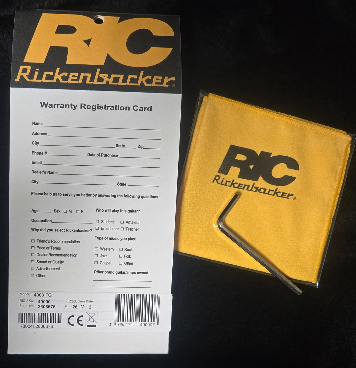 Rickenbacker 4003 Bass FireGlo (676)