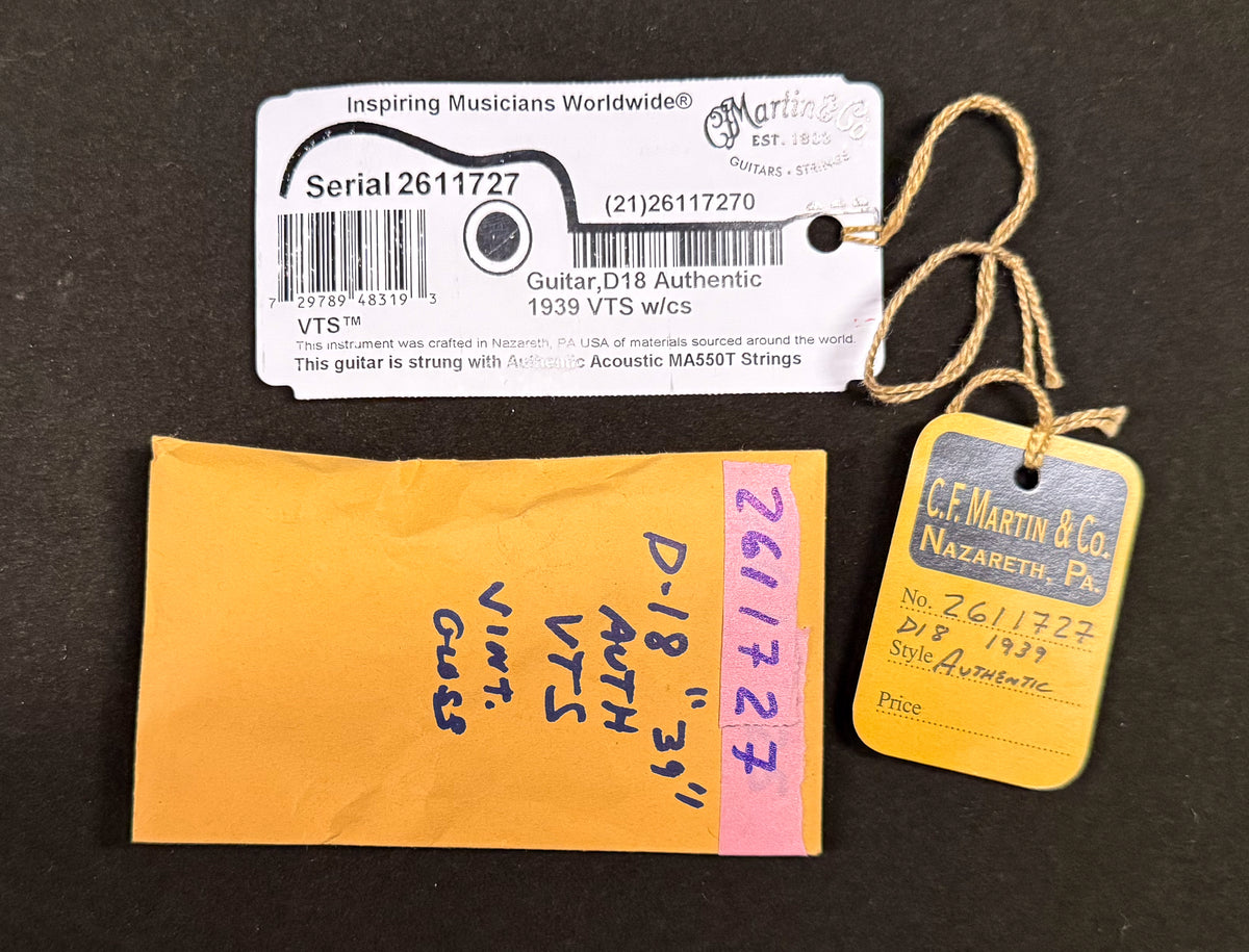 Martin D-18 Authentic 1939 VTS (727)