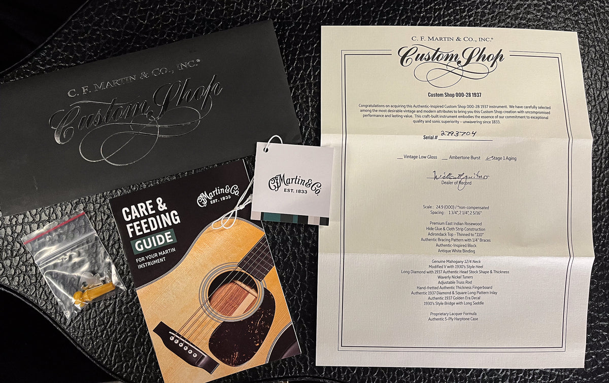 Martin Custom Shop Expert 000-28 Authentic 1937 Stage 1 Aging Ambertone (704)