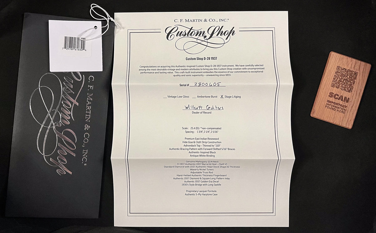 Martin Custom Shop Expert D-28 Authentic 1937 Stage 1 Aged (605)