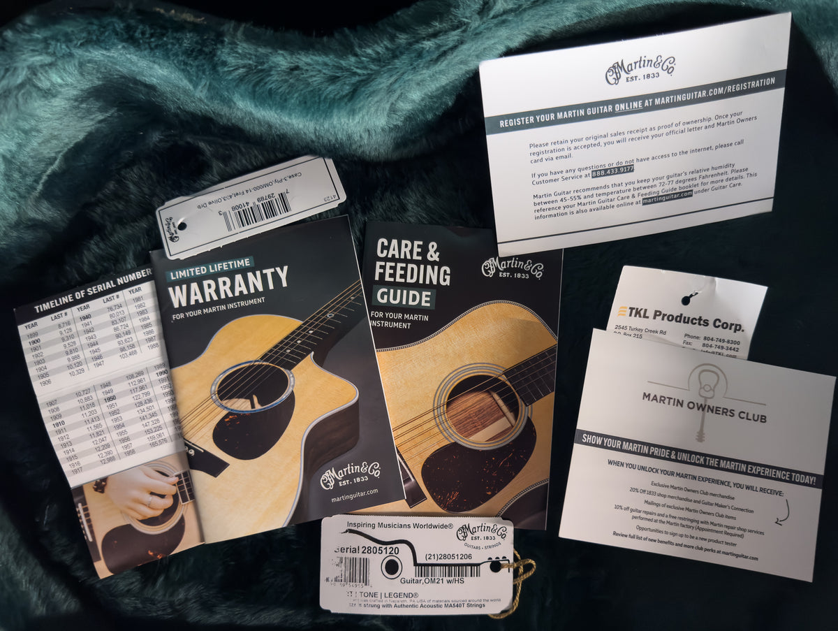 2023 Martin OM-21 Acoustic Guitar