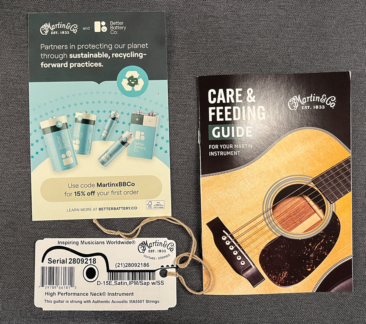 Martin D-15E Satin Sapele (218)