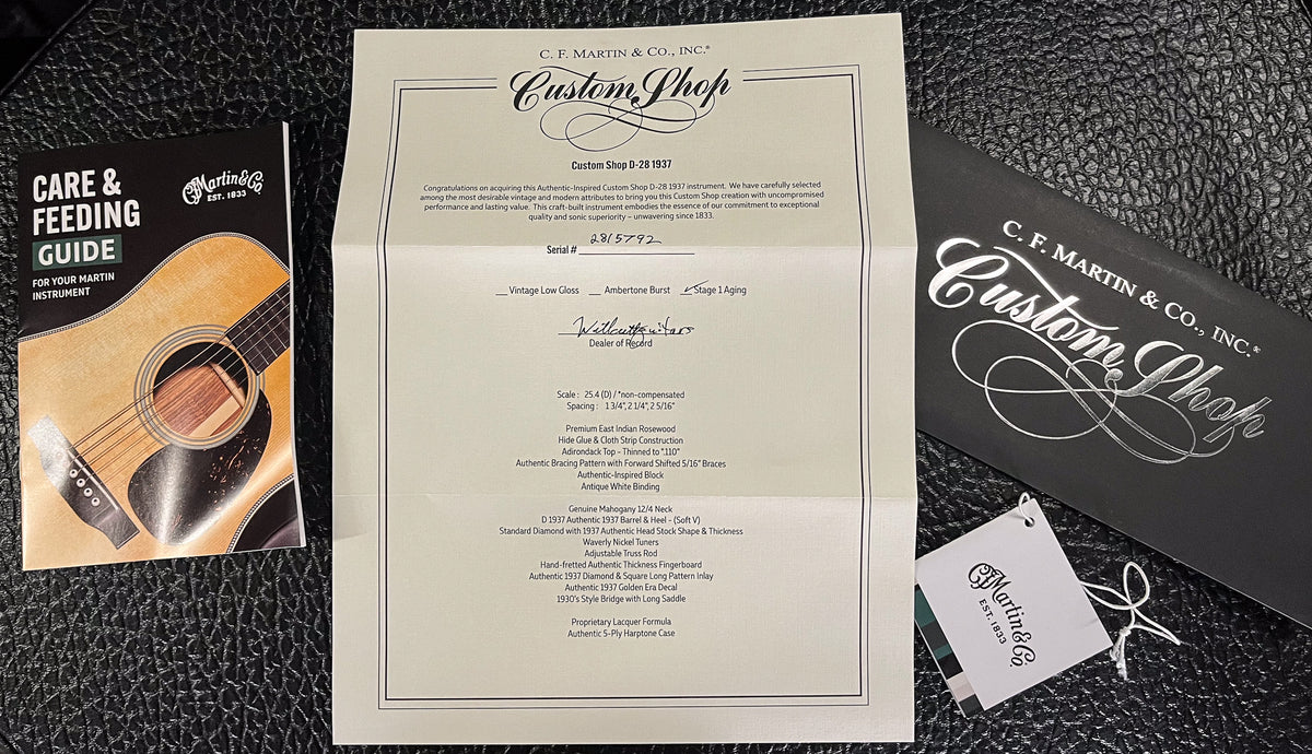 Martin Custom Shop D-28 Authentic 1937 Stage 1 Aged (792)