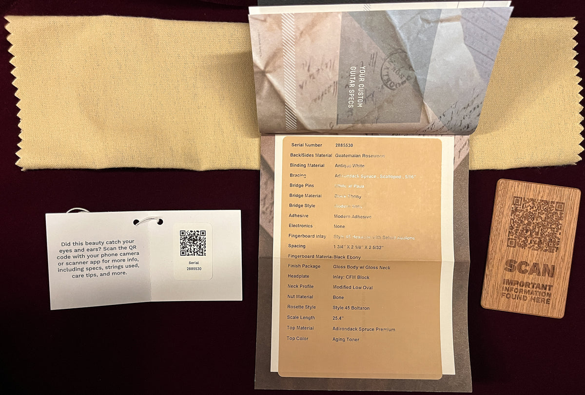 Martin Custom Shop Willcutt Exclusive Dreadnought Style 45 Bearclaw Sitka/Guatemalan Rosewood (530)