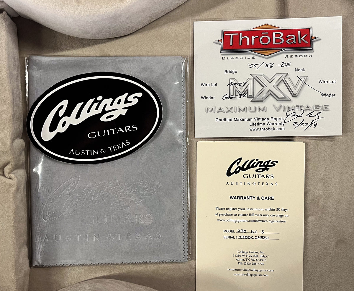 Collings 290 DC S Trans Orange ThroBak (551)