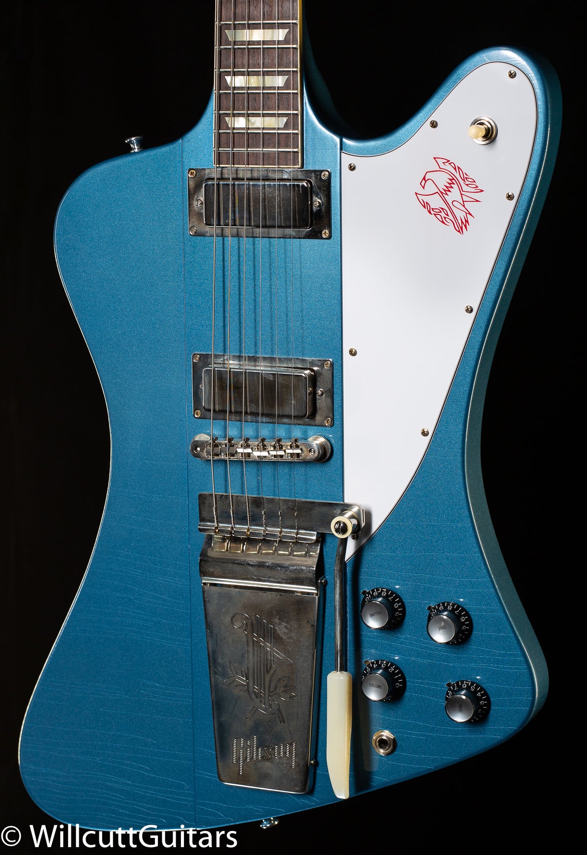 Gibson Custom Shop 1963 Firebird V Maestro Vibrola Murphy Lab Ultra Light Aged Pelham Blue (673)