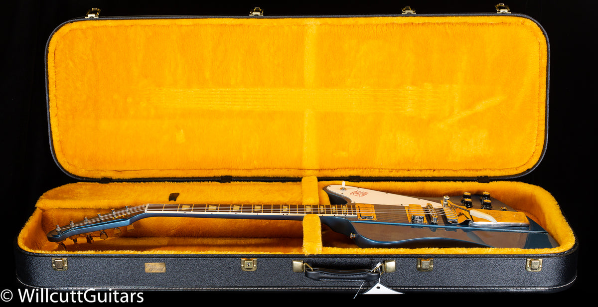 Gibson Custom Shop 1963 Firebird V Maestro Vibrola Murphy Lab Ultra Light Aged Pelham Blue (673)