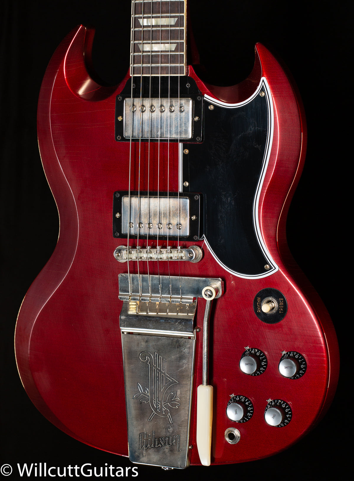 Gibson Custom Shop 1964 SG Murphy Ultra Light Aged Willcutt Exclusive Burgundy Mist (824)