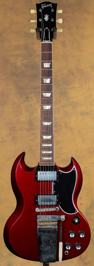 2023 Gibson Custom Shop 1964 SG Murphy Ultra Light Aged Willcutt Exclusive Burgundy Mist