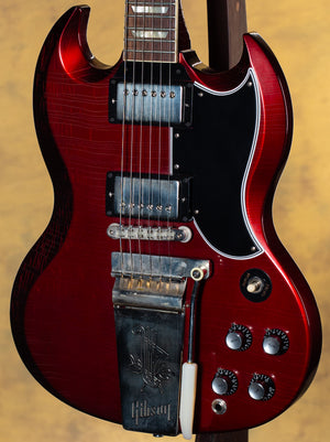 2023 Gibson Custom Shop 1964 SG Murphy Ultra Light Aged Willcutt Exclusive Burgundy Mist