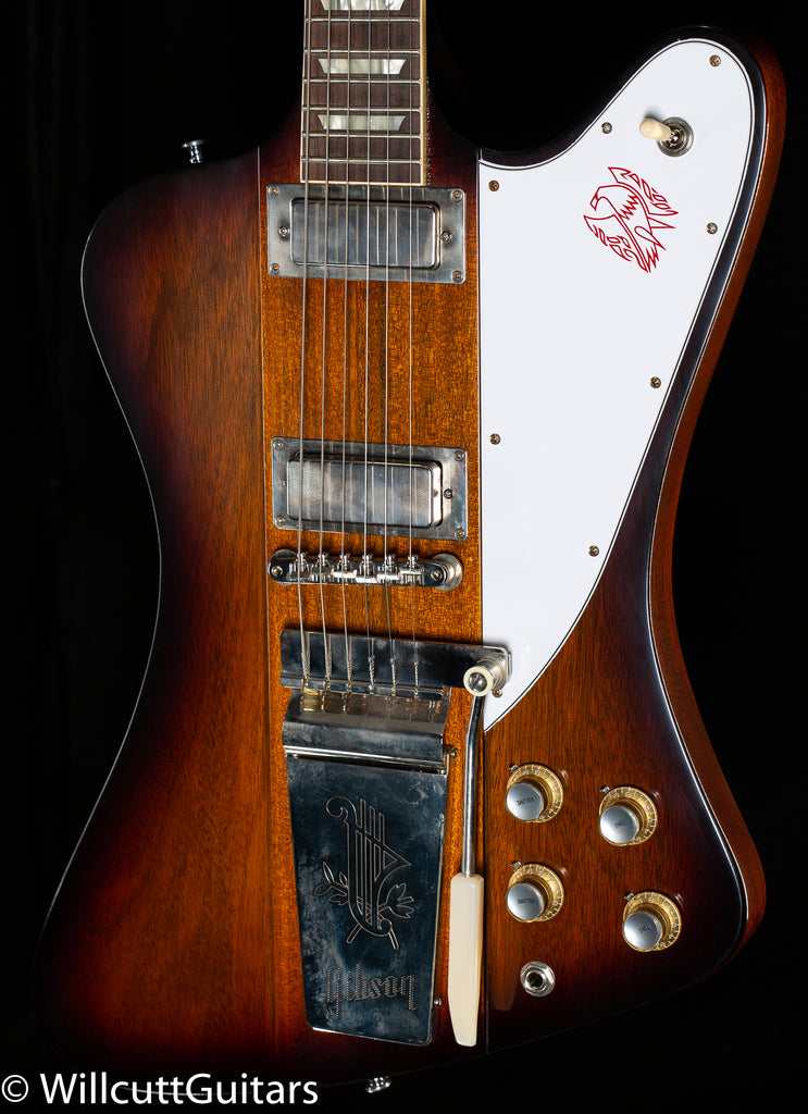 Gibson custom 1963 firebird v with maestro outlet vibrola vos electric guitar vintage sunburst