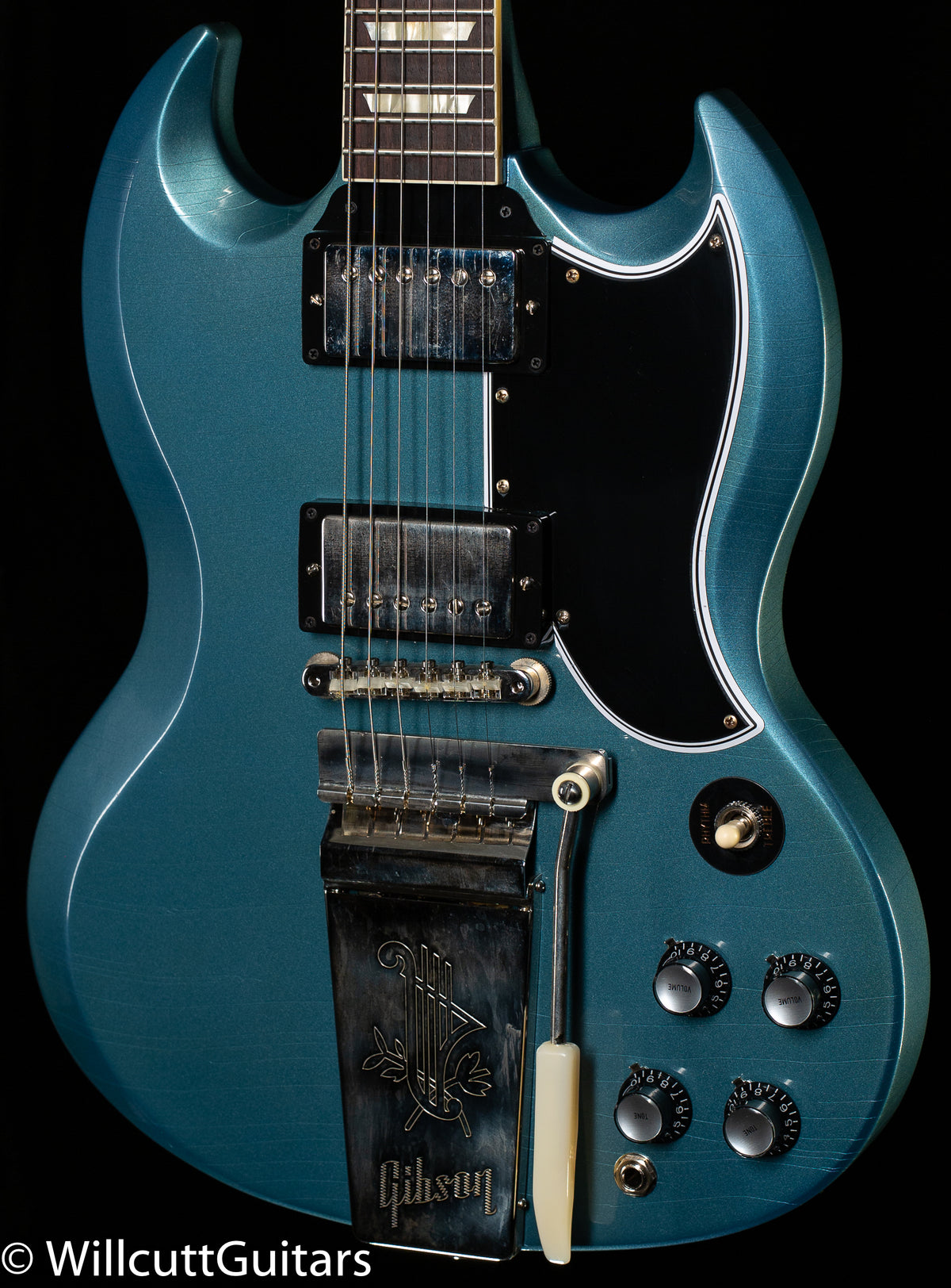 Gibson Custom Shop 1964 SG Standard Reissue Maestro Pelham Blue Ultra Light Aged Murphy Lab (694)