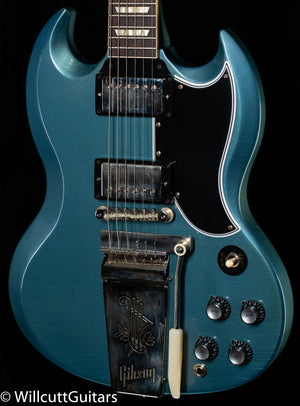 Gibson Custom Shop 1964 SG Standard Reissue Maestro Pelham Blue Ultra Light Aged Murphy Lab (694)