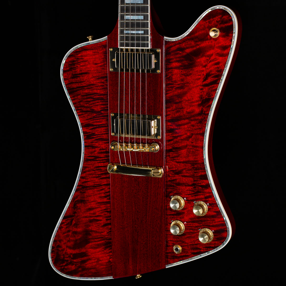 Gibson Custom Shop 1963 Firebird VII Figured Red Burst Stop Bar Gloss (973)