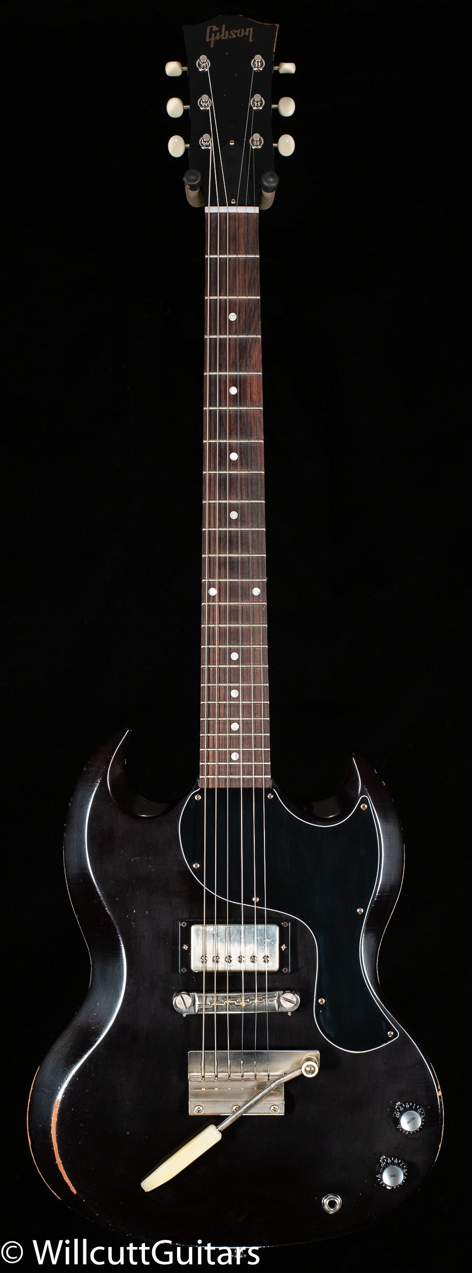 Gibson 1963 SG Junior Humbucker Short Maestro Murphy Lab Light Aged Ox -  Willcutt Guitars