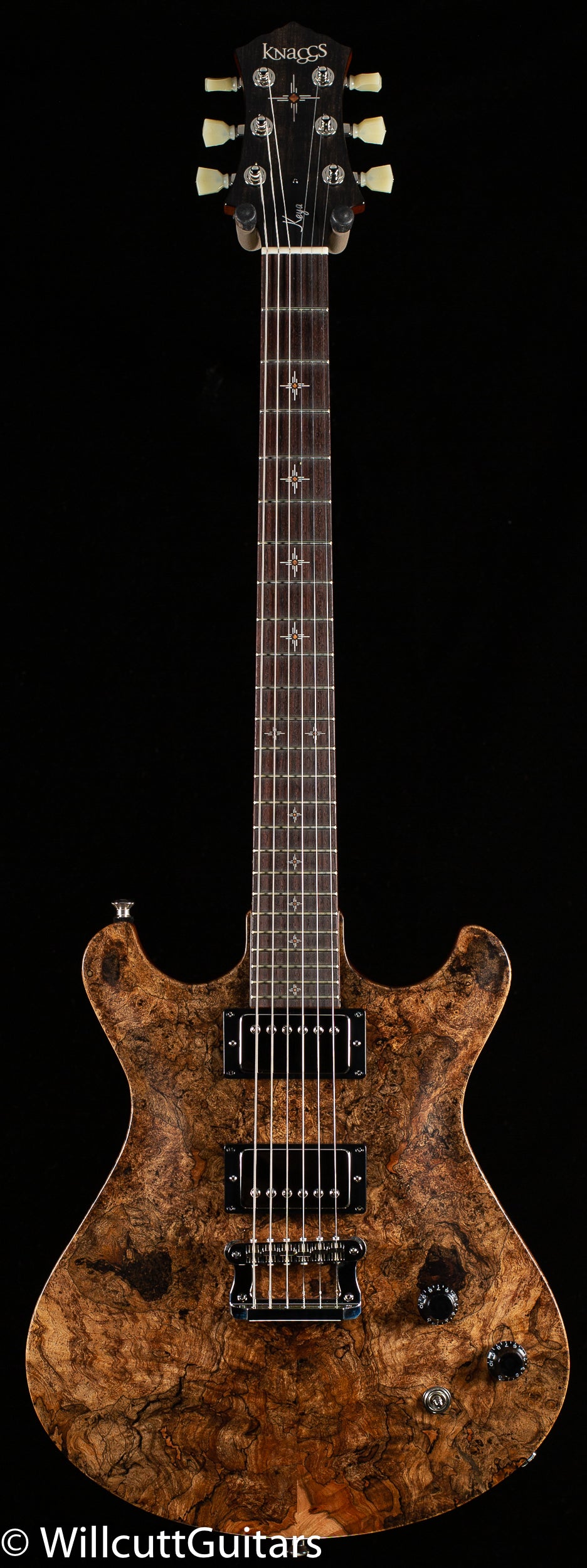 Knaggs Influence Keya Natural Spalt Maple top (313)