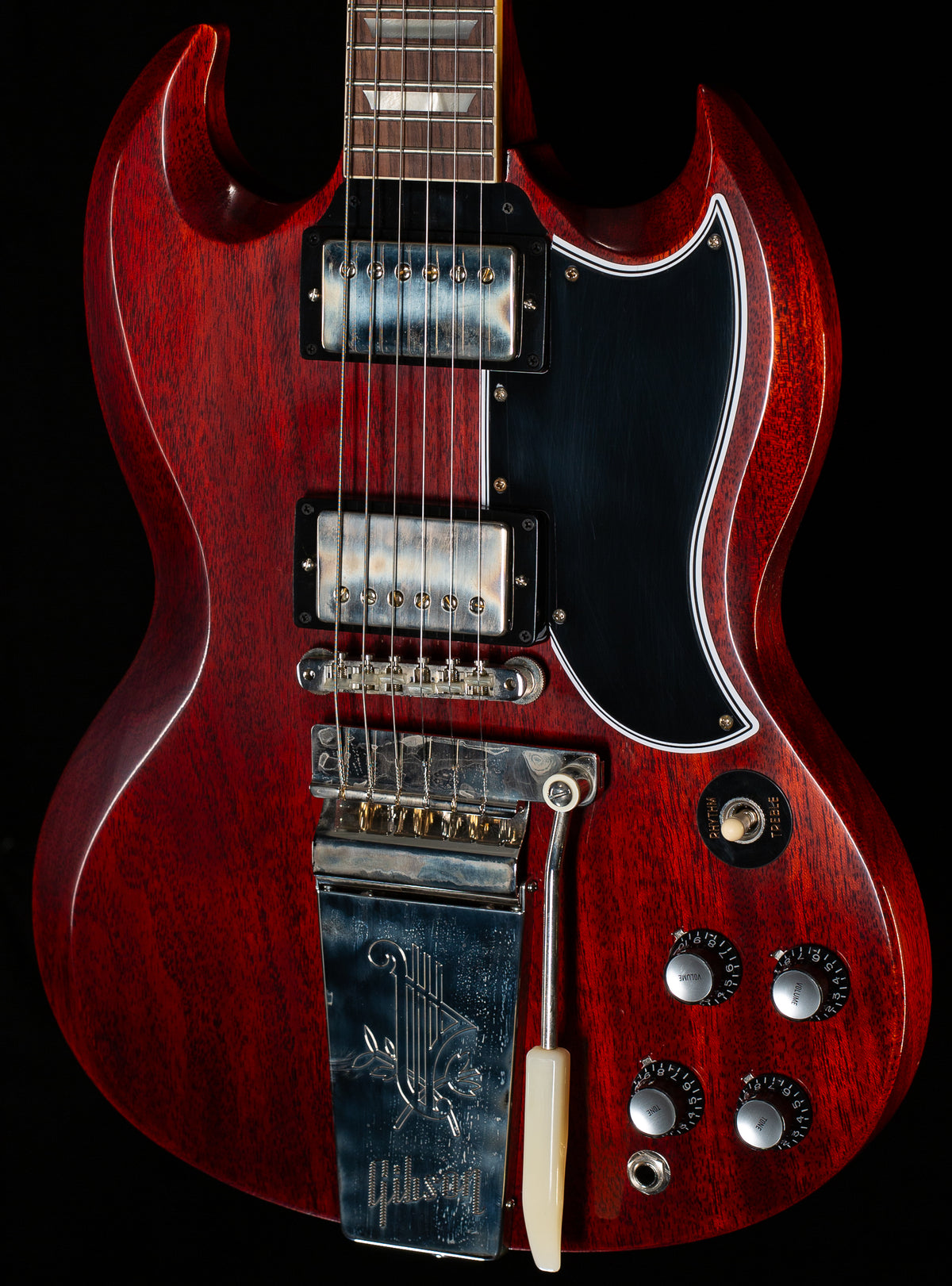 Gibson Custom Shop 1964 SG Standard Reissue Maestro Vibrola VOS Cherry Red (104)