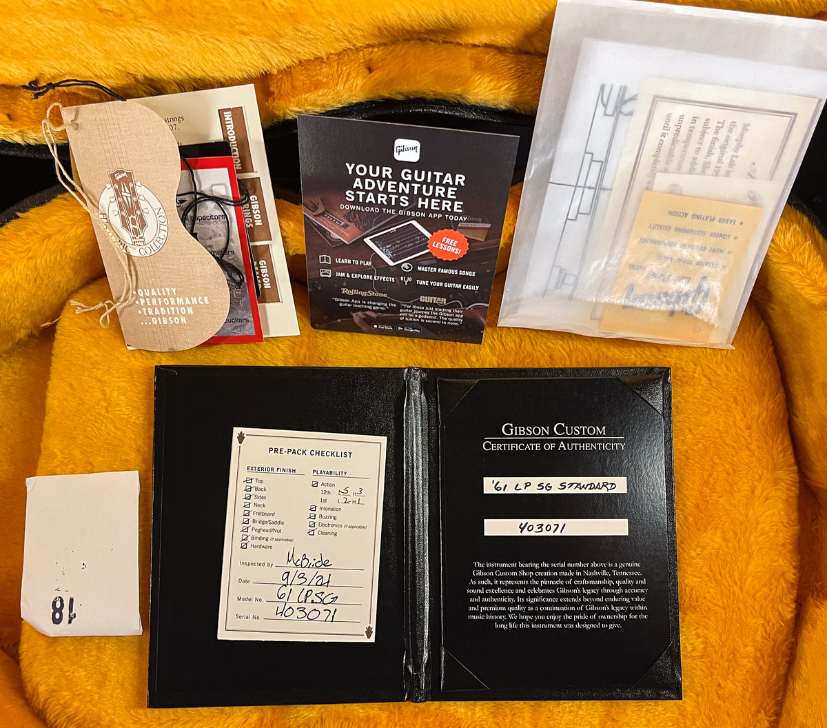 Gibson Custom Shop 1961 Les Paul SG Standard Reissue Stop-Bar VOS Cherry Red (071)