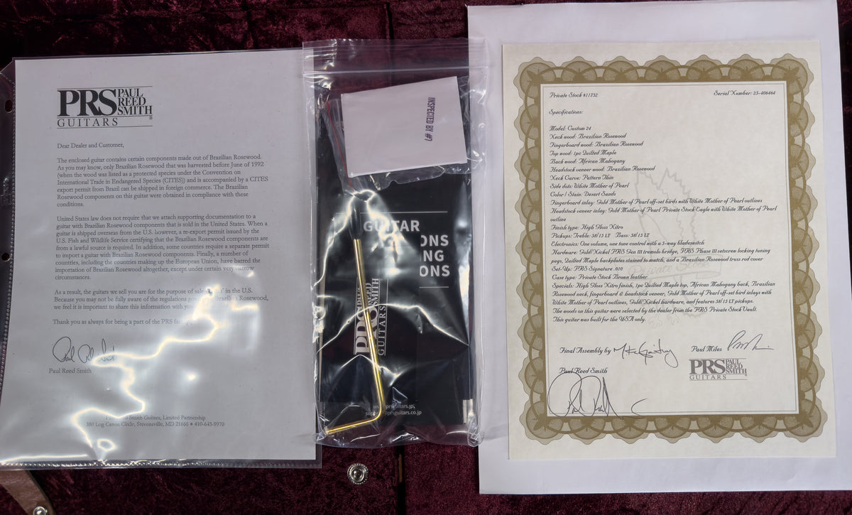 PRS Private Stock 11732 Custom 24 Desert Sands (464)