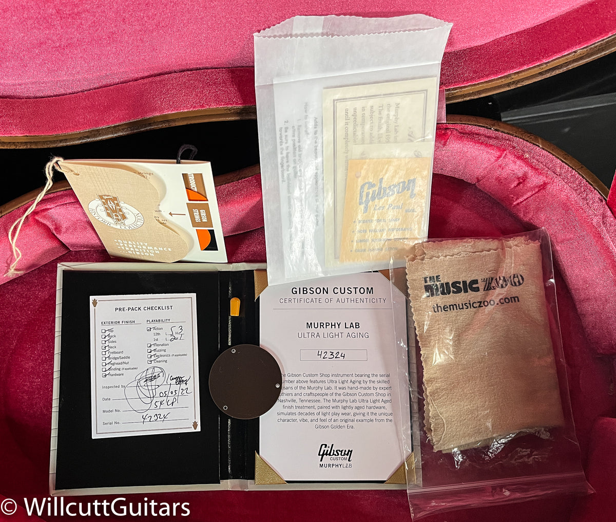Gibson Custom Shop Murphy Lab Ultra Light Aged 1954 Les Paul Oxblood