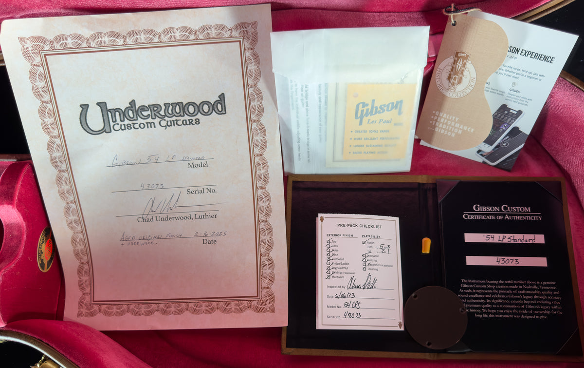 2023 Gibson Custom Shop 1954 Les Paul Standard Willcutt Exclusive Oxblood VOS Underwood Aged