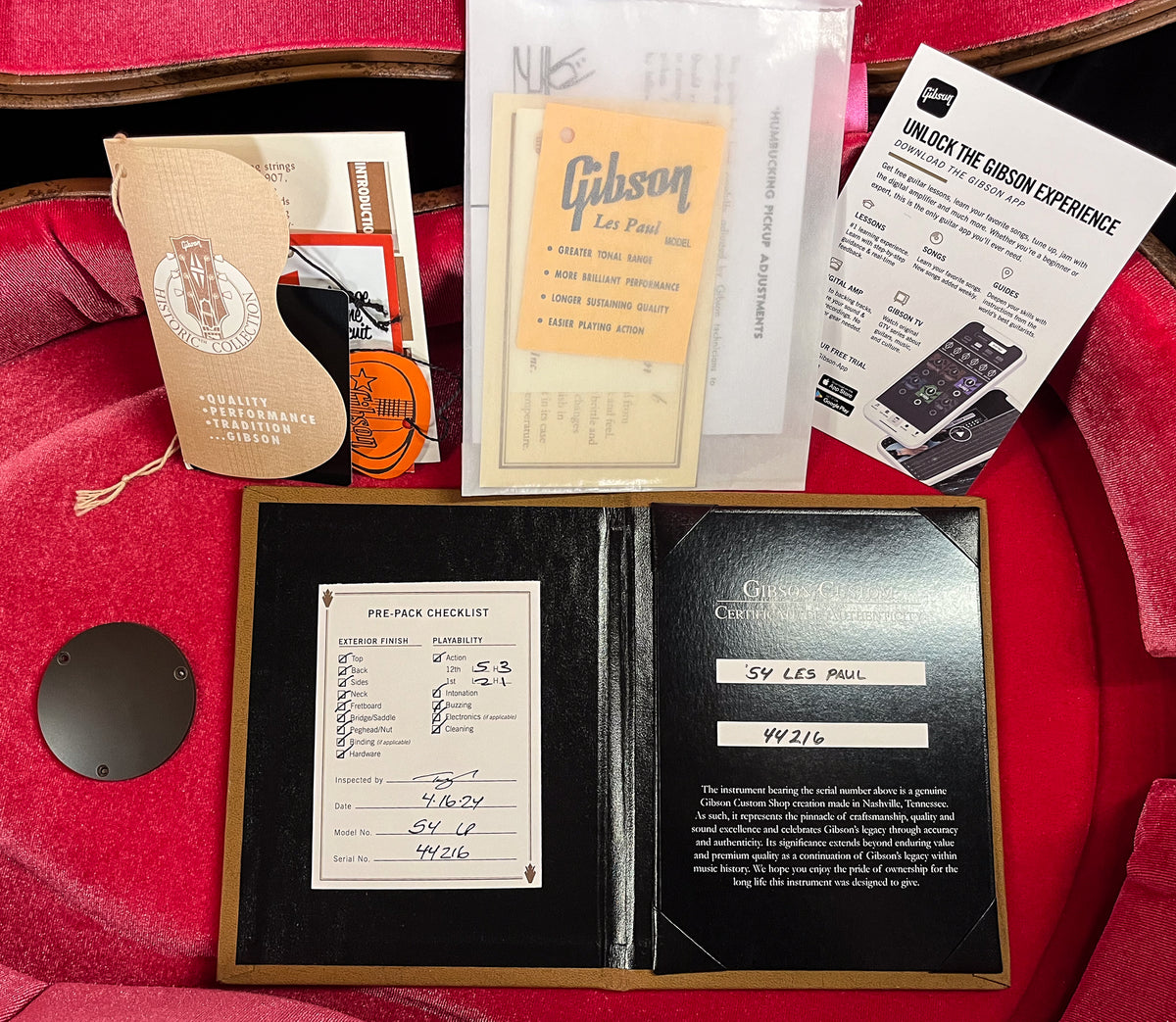 Gibson Custom Shop Willcutt Exclusive 1954 Les Paul Standard V2 Neck Gold Top VOS Lightweight M2M (216)