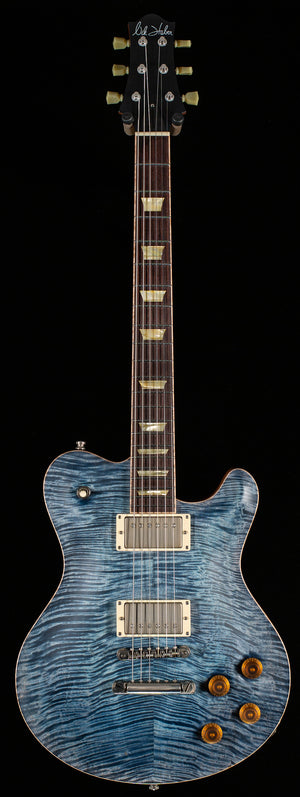 Nik Huber Dolphin '59 Curly Flame Maple Top Atlantic Blue (908)