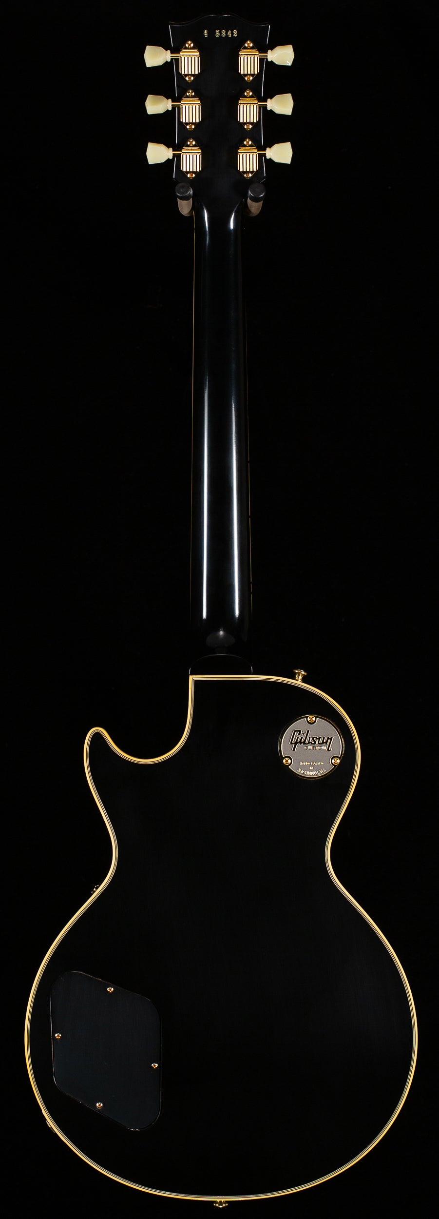 Gibson Custom Shop 1954 Les Paul Custom Staple Pickup Reissue Ebony VOS (342)