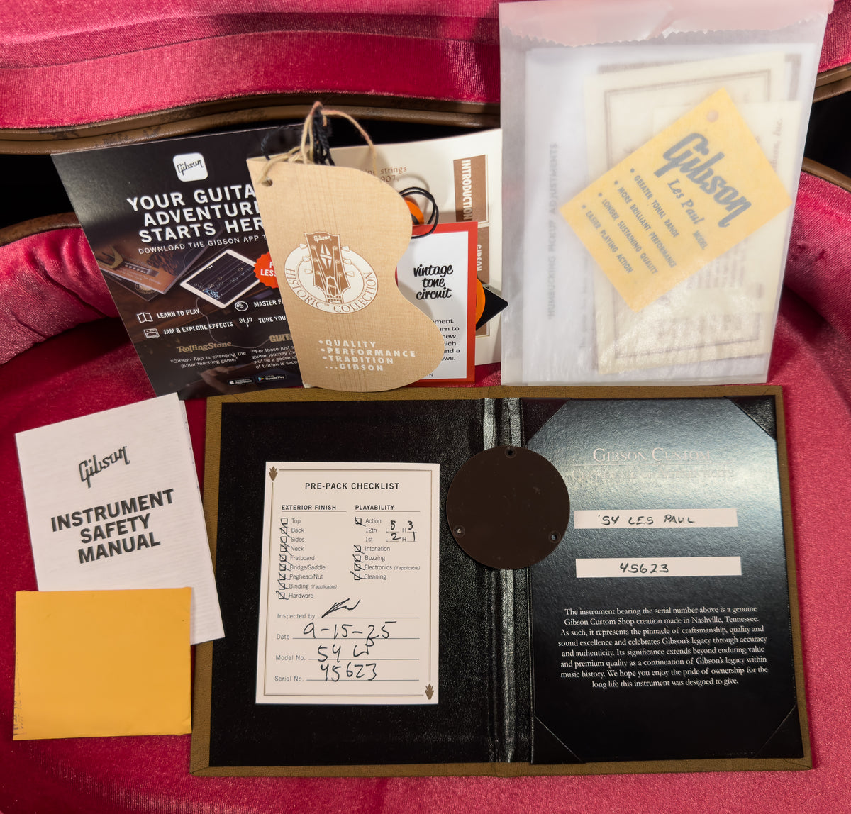 Gibson Custom Shop Willcutt Exclusive 1954 Les Paul Standard V2 Neck Gold Top VOS Lightweight M2M (623)