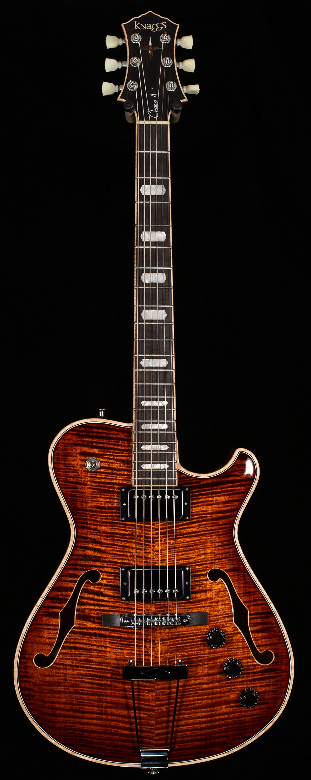 Knaggs Chena T1 2022 - Dark Green Burst | Tone Wolf