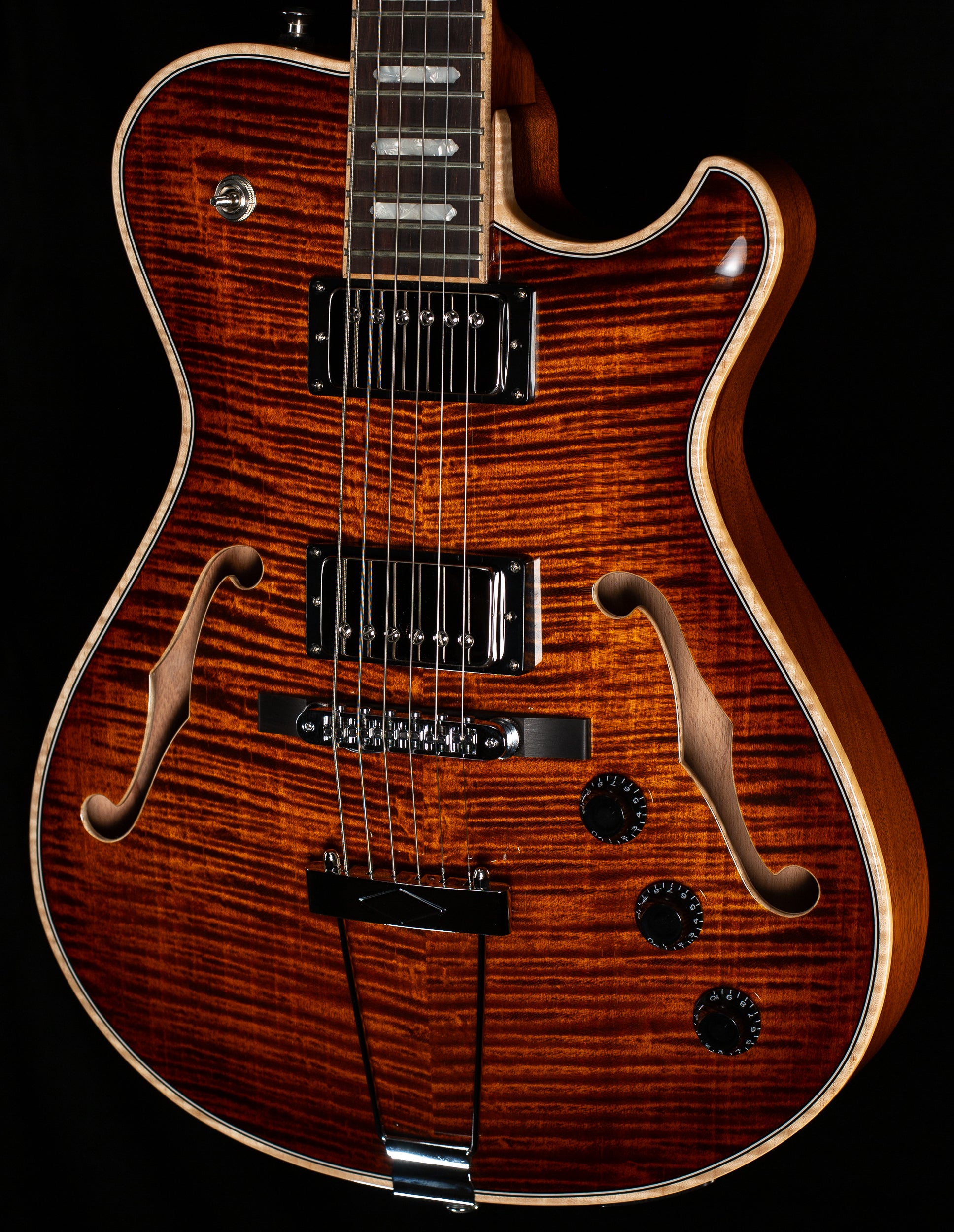 Knaggs Chena T1 2022 - Dark Green Burst | Tone Wolf